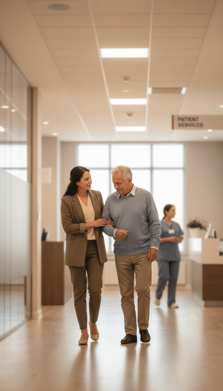 Begleitservice zu medizinischen und behördlichen Terminen